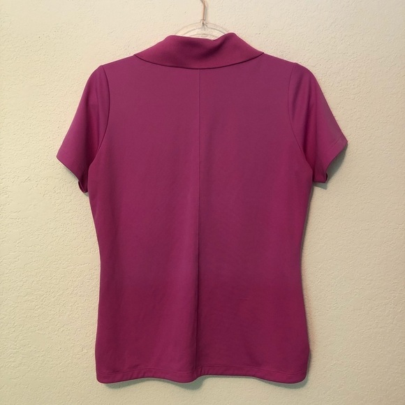 Nike Golf Tour Performance Polo Pink Short Sleeve Medium M Dri-Fit Golfing - Picture 2 of 7